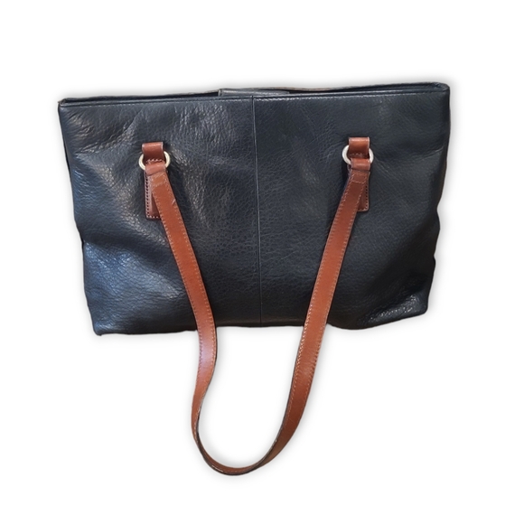 Fossil Leather Hand Bag with Stitch Detail - Picture 3 of 16